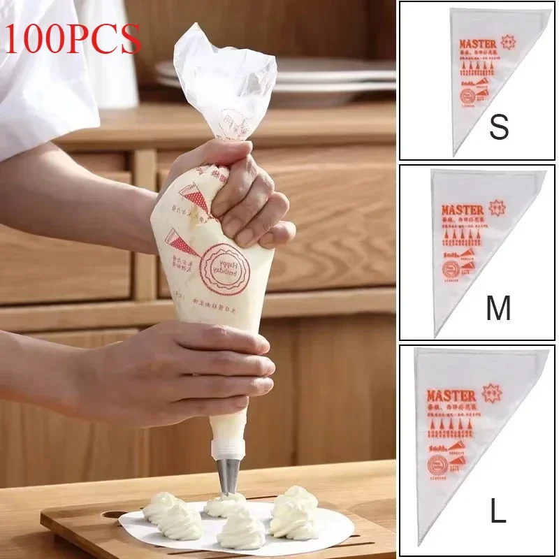 Kitchen Design For Baking - 100pcs Disposable Pastry Bags Cake Cream