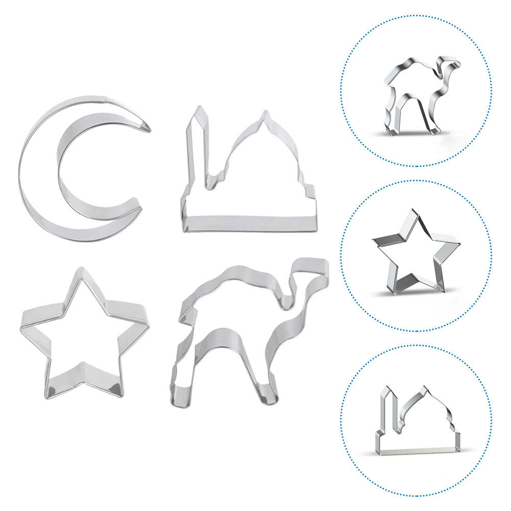 Kitchen Baking Set - 1Set Stainless Steel Biscuit Cutters Cookie