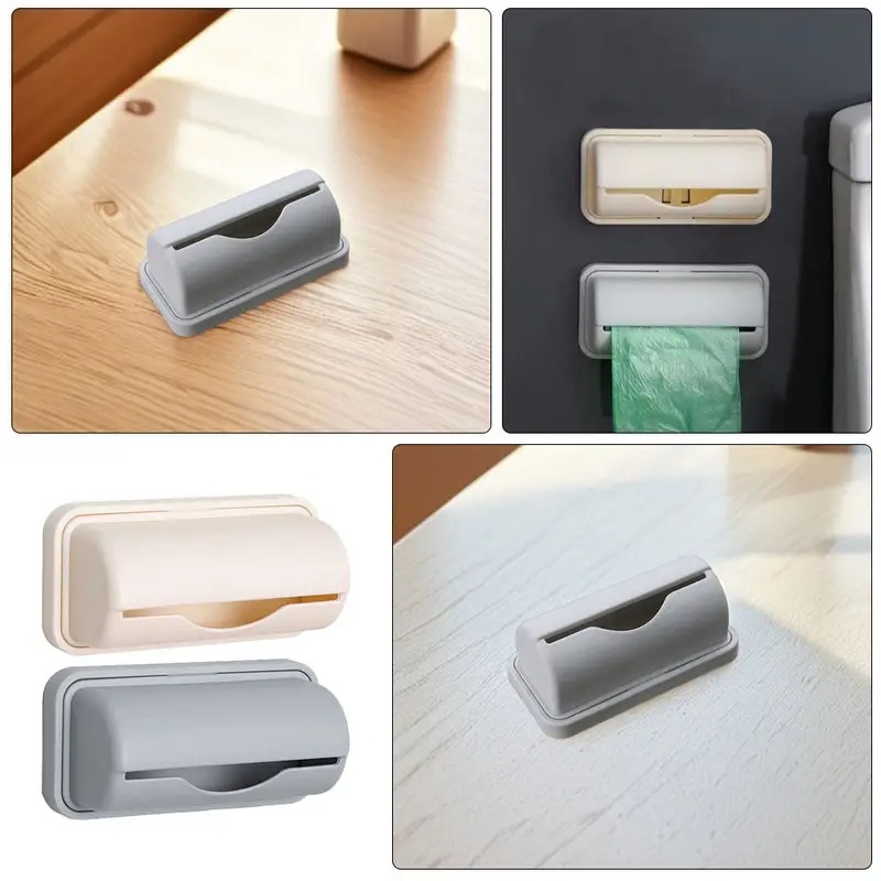 Kitchen Baking Storage - 1/2/3/4Pcs Wall-Mounted Trash Bag Dispenser Kitchen