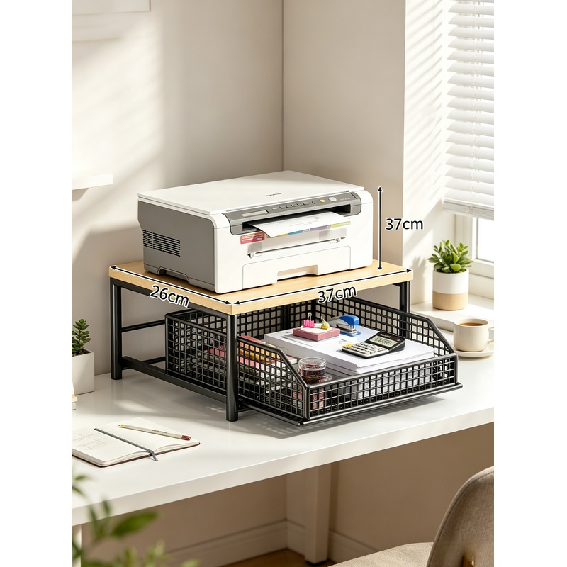 Kitchen Baking Drawer - Vertical Microwave Stand with Drawer &