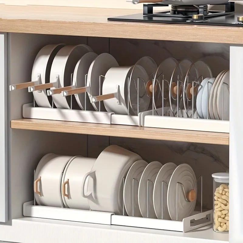 Expandable Kitchen Cabinet Pot - Kitchen Baking Pan Organizer 评论和价格