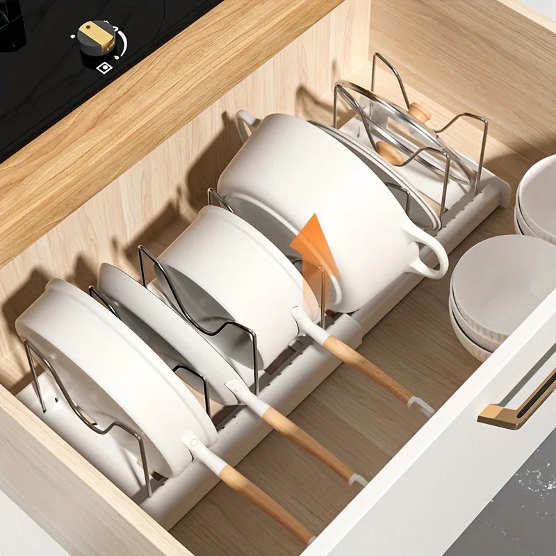 Expandable Kitchen Cabinet Pot - Kitchen Baking Pan Organizer 评论和价格