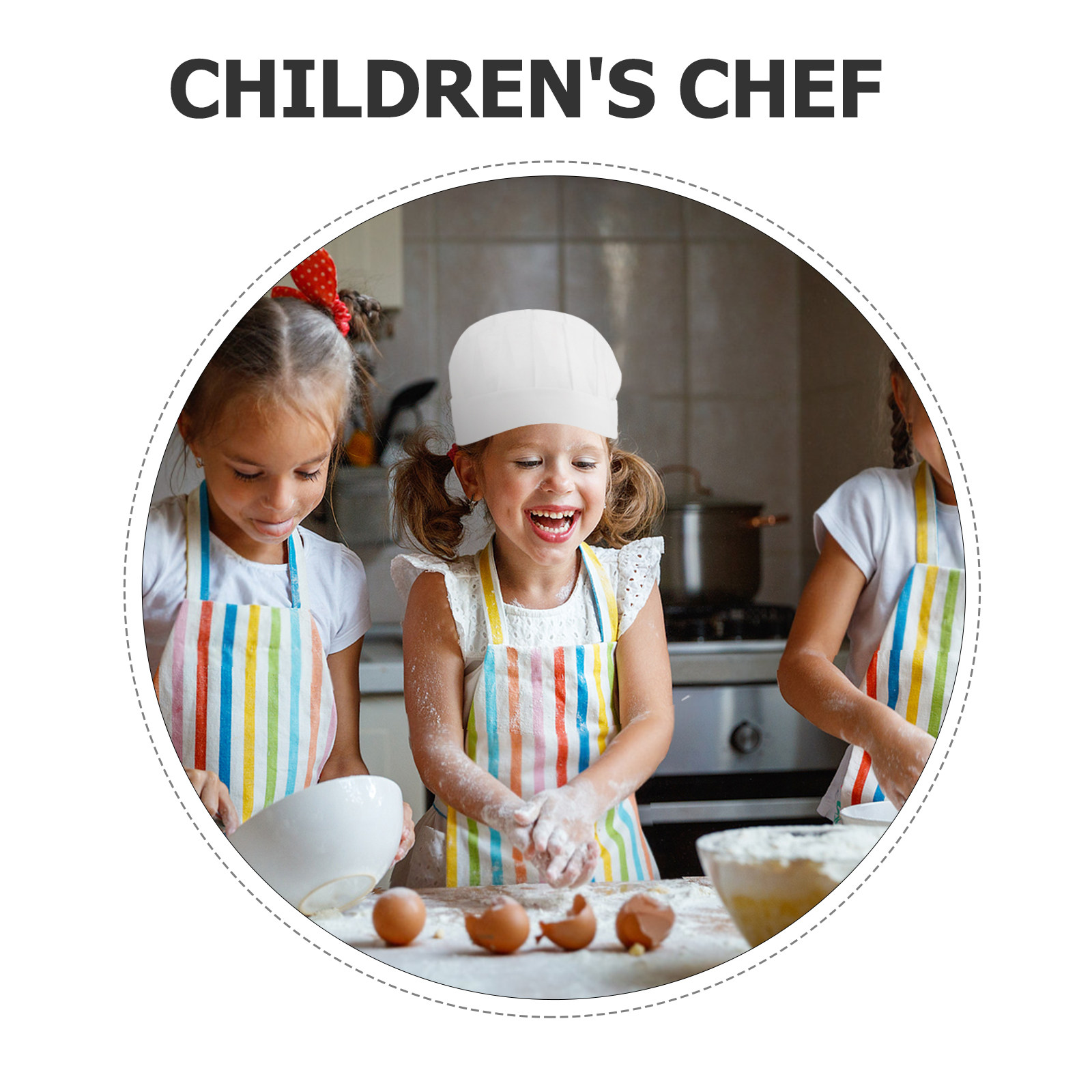 15Pcs Disposable Kids Chef Hat - Kitchen Baking Area 评论和价格