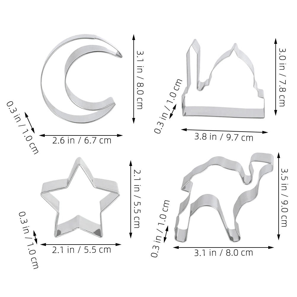1Set Stainless Steel Biscuit C - Kitchen Baking Set 评论和价格
