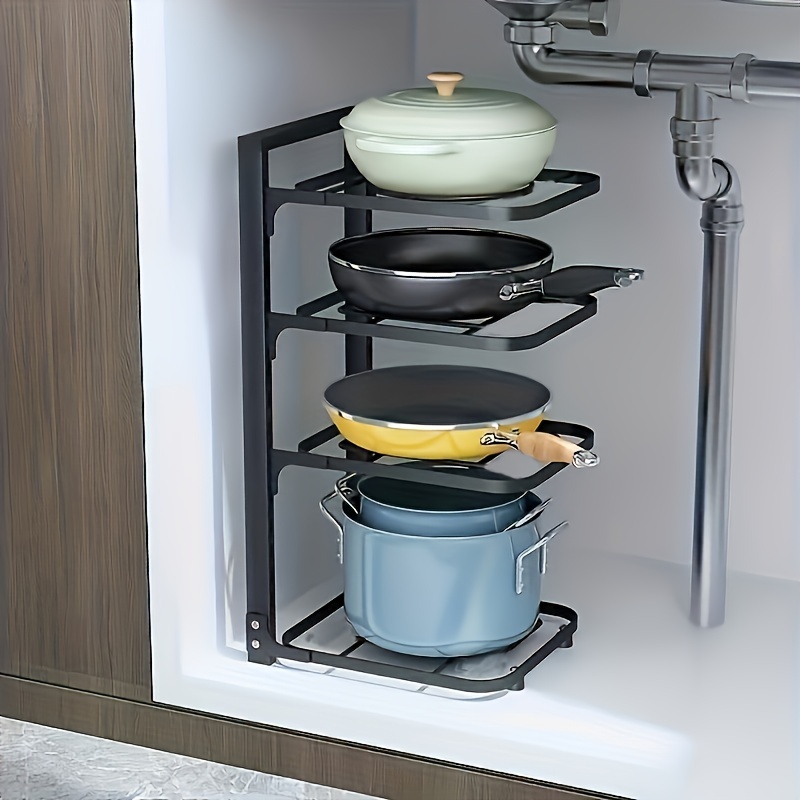 Adjustable Pot Rack Organizer, - Kitchen Baking Pan Organizer 评论和价格