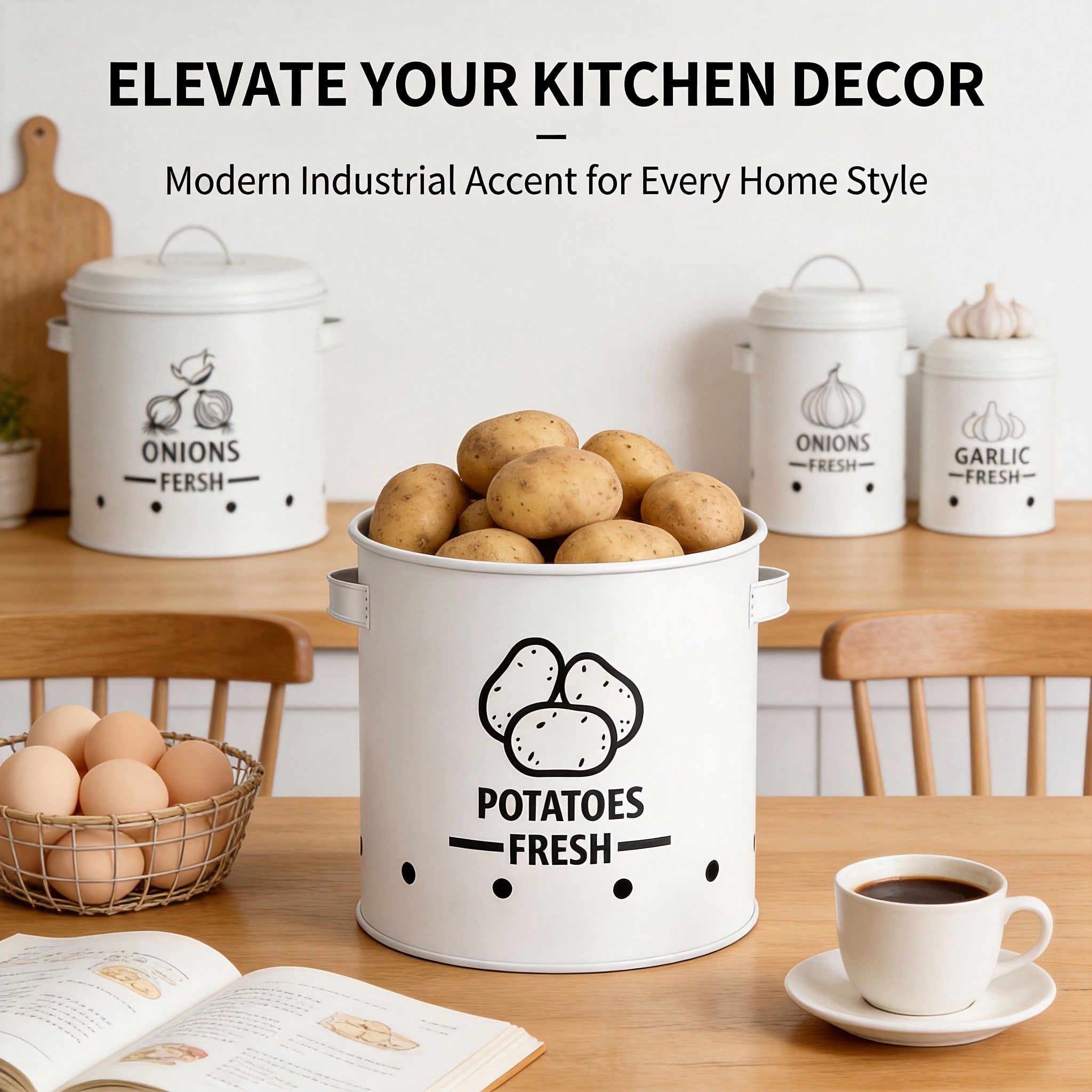 Potato Onion Garlic Storage Bi - Kitchen Baking Storage 评论和价格