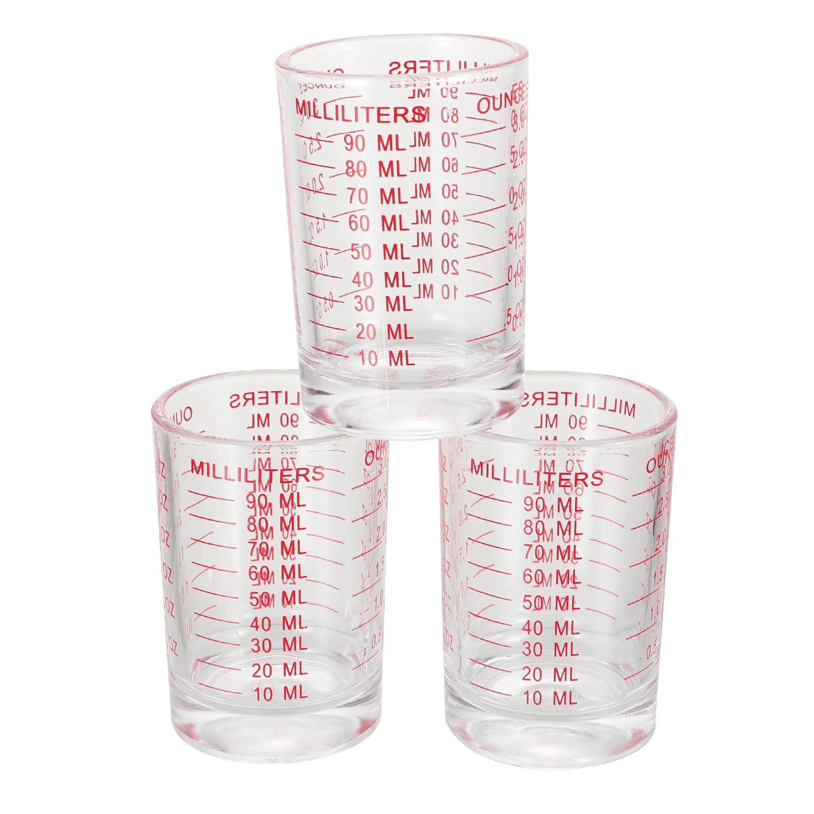 3Pcs Glass Measuring Cups Set  - Kitchen Baking Set 评论和价格