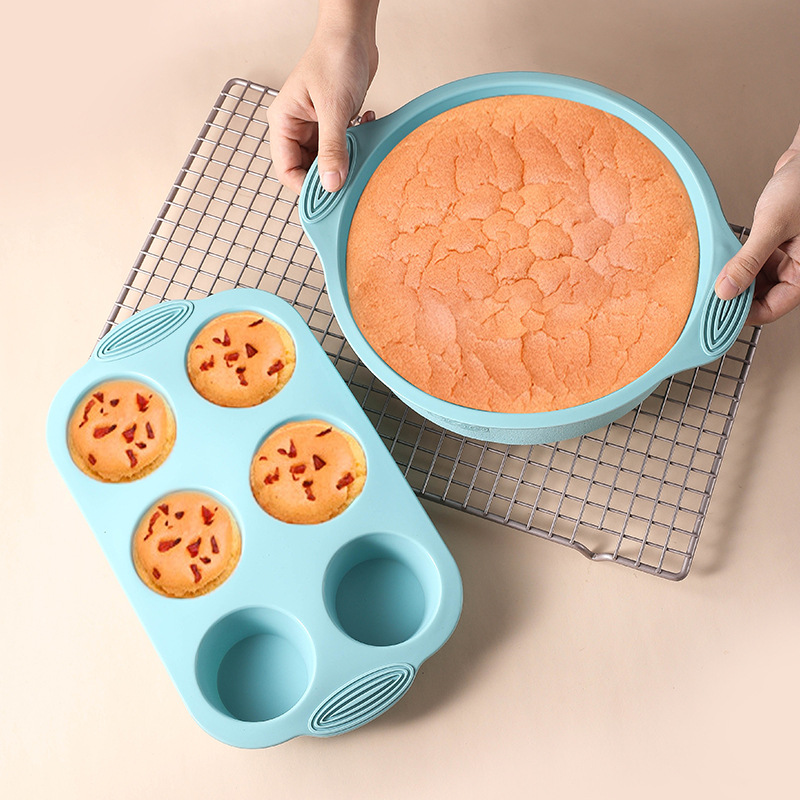 Silicone Cake Baking Mould Set - Kitchen Oven Baking Pans 评论和价格