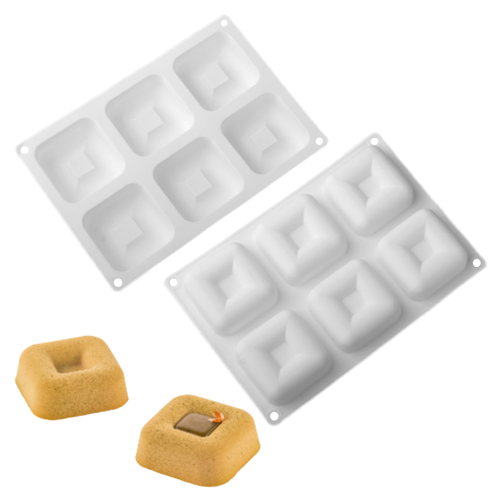 Savarin Mousse Cake Mold Squar - Kitchen Design For Baking 评论和价格