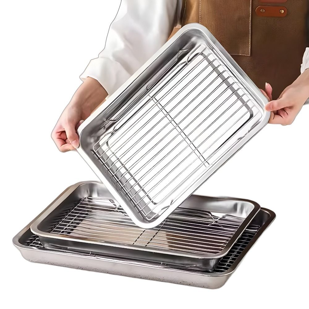 Portable Non-Stick Stainless S - Kitchen Oven Baking Pans 评论和价格