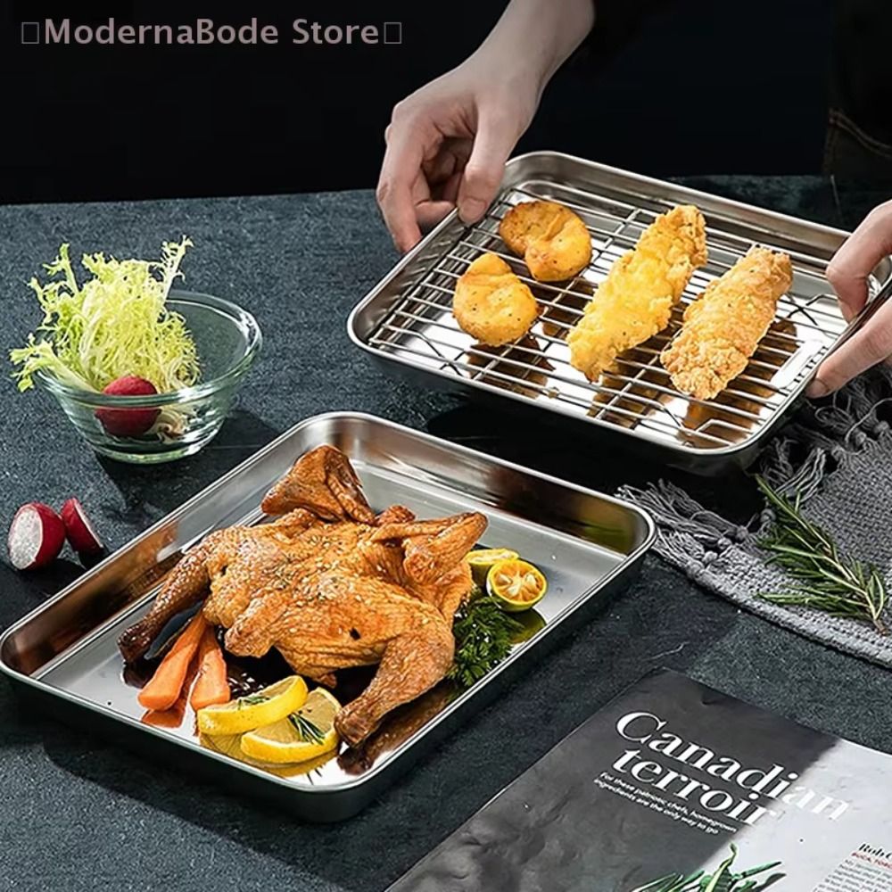 Portable Non-Stick Stainless S - Kitchen Oven Baking Pans 评论和价格