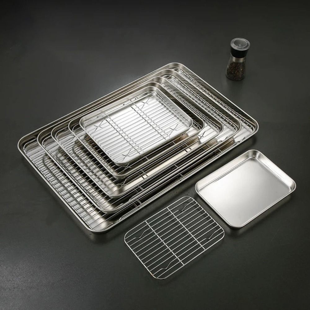 Portable Non-Stick Stainless S - Kitchen Oven Baking Pans 评论和价格