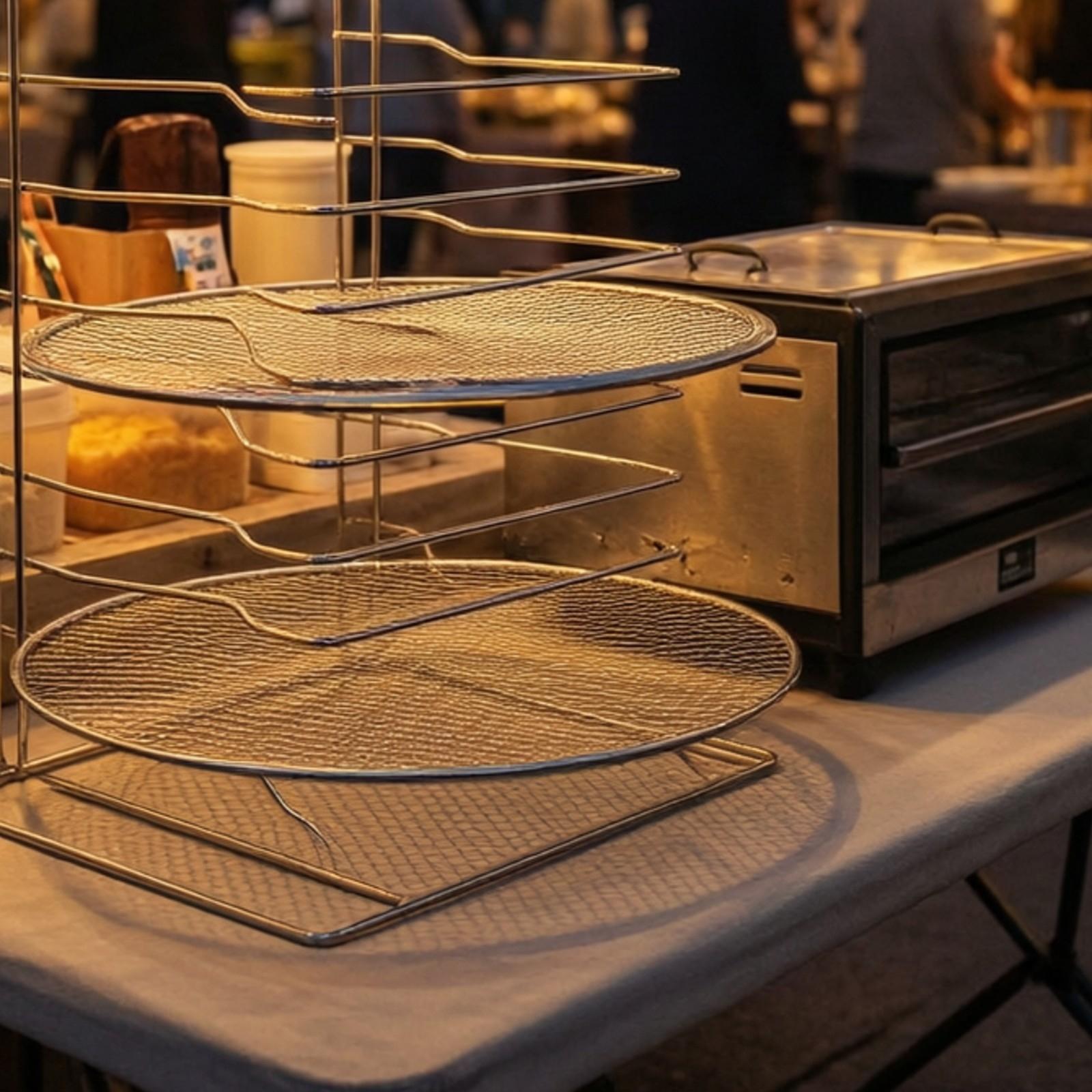 Vertical Pizza Cooling Rack fo - Kitchen Baking Pan Organizer 评论和价格