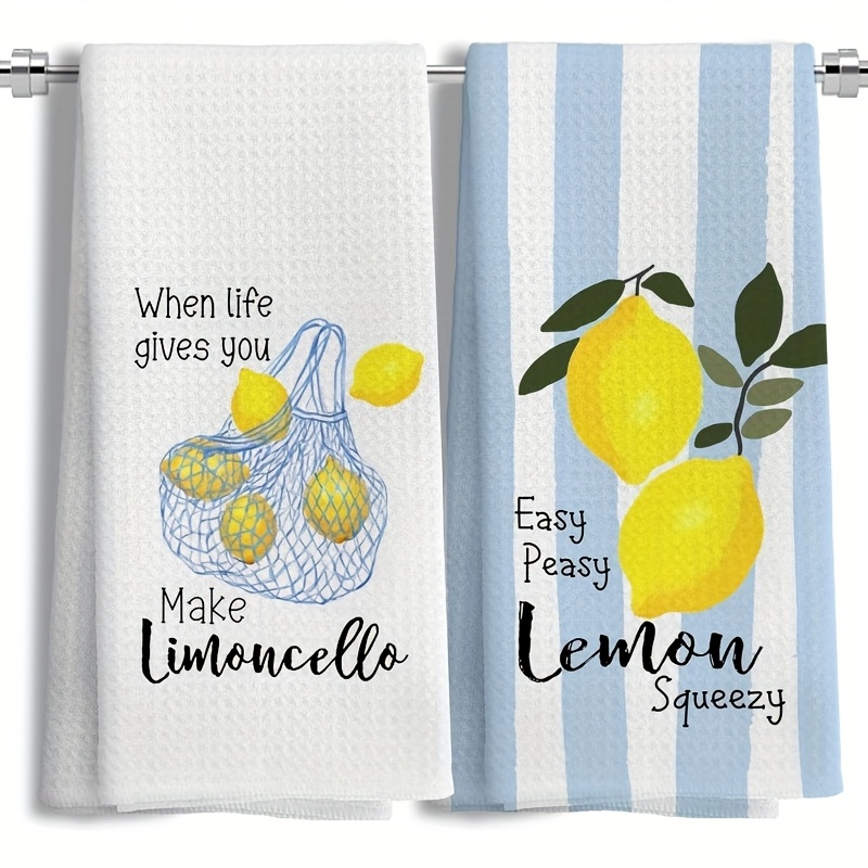 2Pcs, Lemon Mesh Kitchen Towel - Kitchen Baking Set 评论和价格