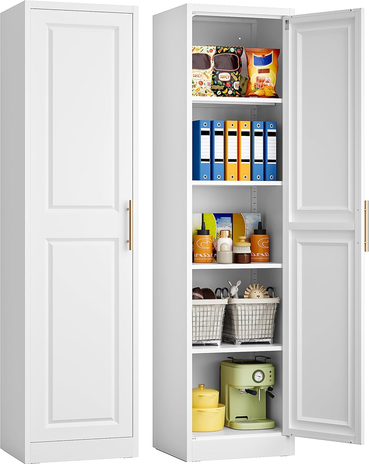 Tall Narrow Storage Cabinet Wi - Kitchen Baking Storage 评论和价格