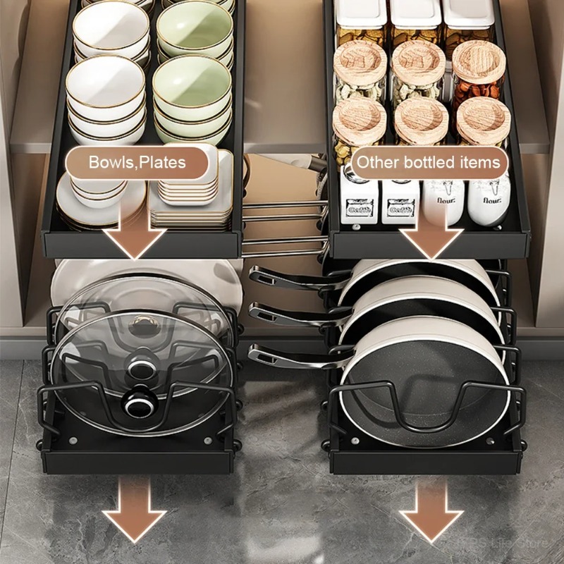 Hot SaleMultifunctional Pull-o - Kitchen Baking Pan Organizer 评论和价格