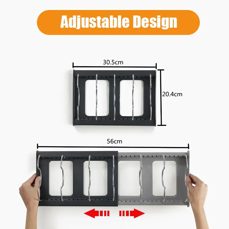 Expandable Stainless Steel Sto - Kitchen Baking Pan Organizer 评论和价格