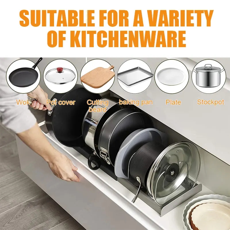 Expandable Stainless Steel Sto - Kitchen Baking Pan Organizer 评论和价格