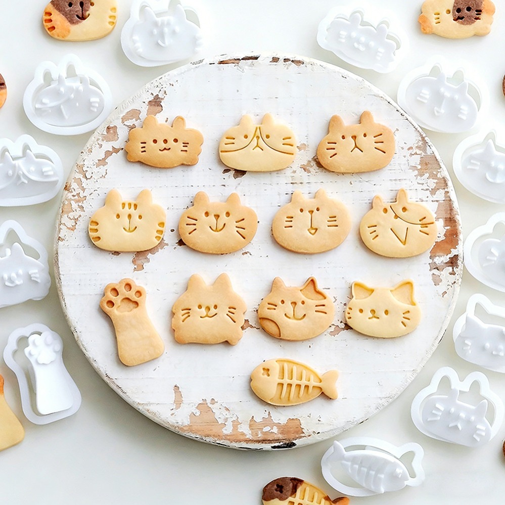 Cute Kitten DIY Stamp Cookie C - Kitchen Equipment For Baking 评论和价格