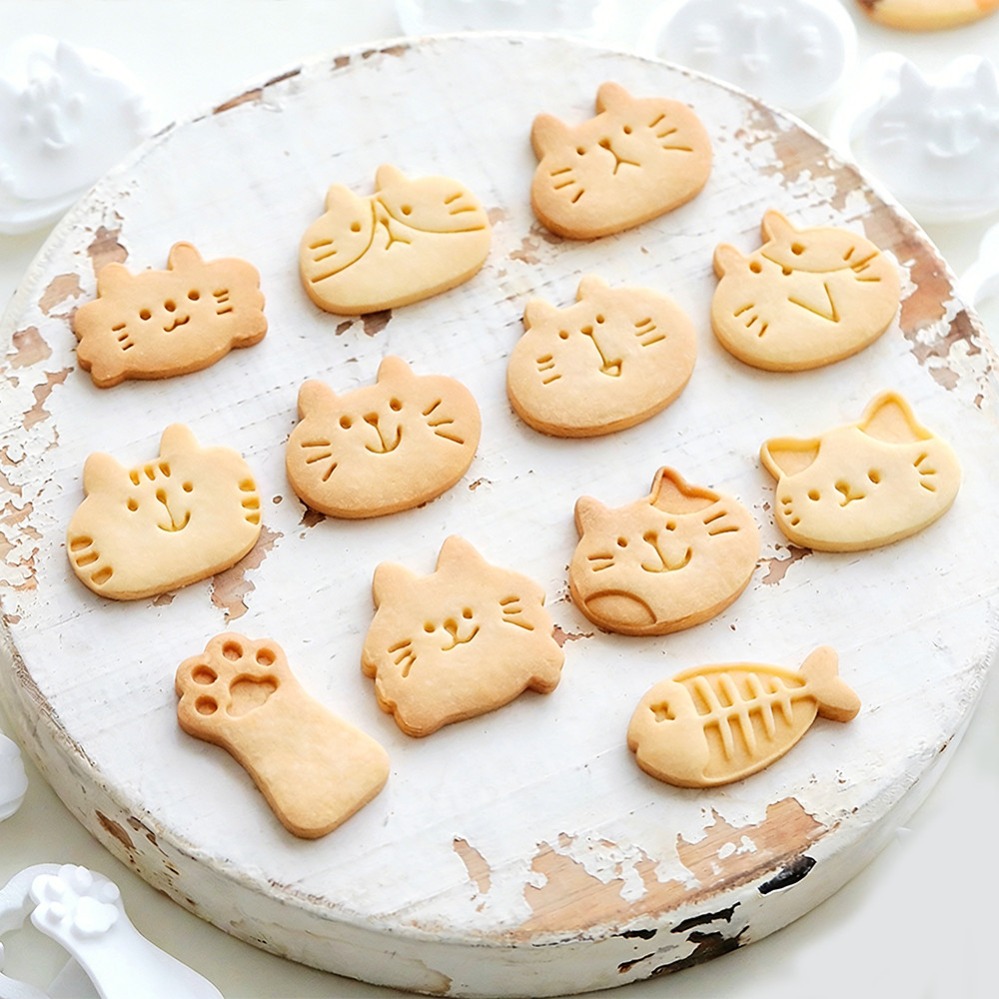 Cute Kitten DIY Stamp Cookie C - Kitchen Equipment For Baking 评论和价格