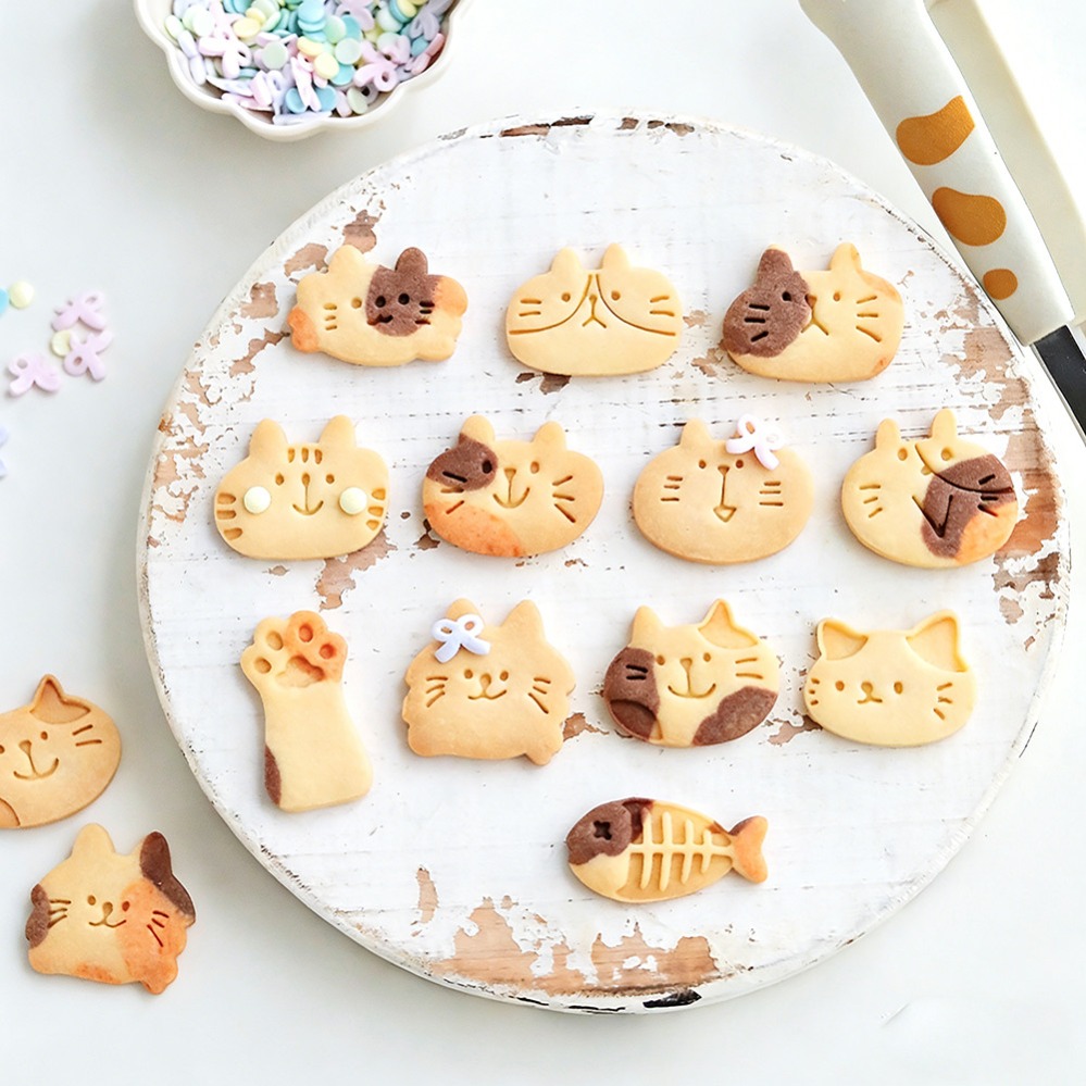 Cute Kitten DIY Stamp Cookie C - Kitchen Equipment For Baking 评论和价格