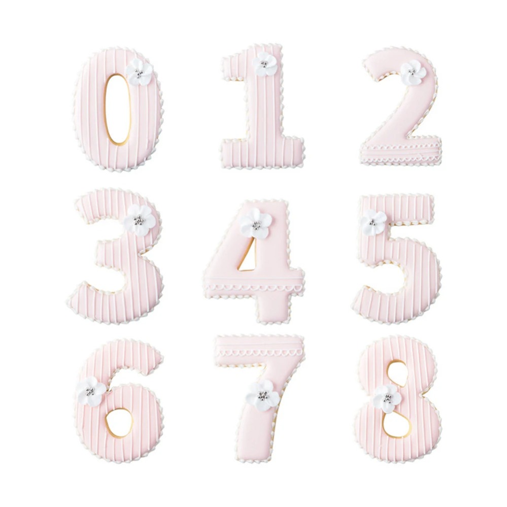 Large Numbers Cookie Cutters B - Kitchen Equipment For Baking 评论和价格