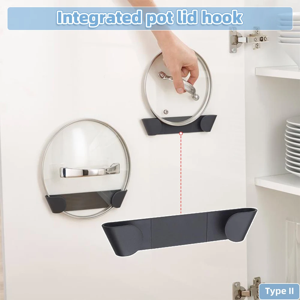 3 Pairs Self-Adhesive Pot Lid  - Kitchen Baking Pan Organizer 评论和价格
