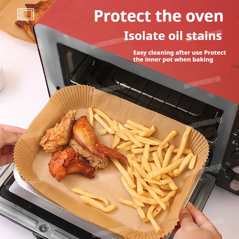100/50PCS Rectangle Air Fryer  - Kitchen Oven Baking Pans 评论和价格