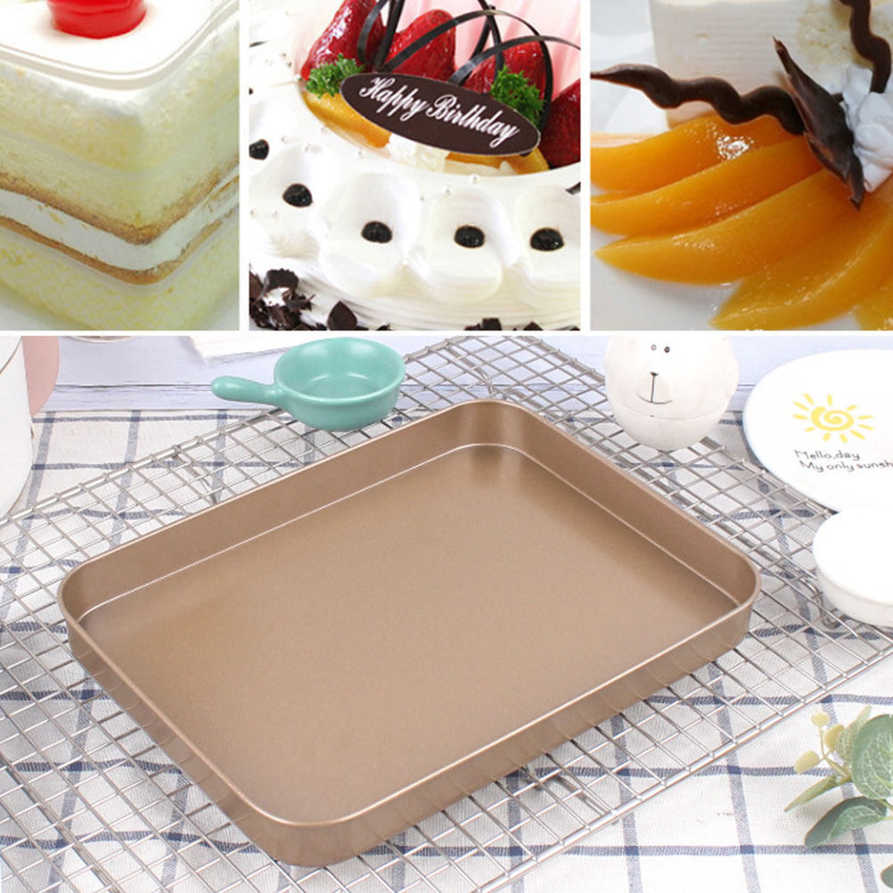 Carbon Steel Rectangular Cake  - Kitchen Oven Baking Pans 评论和价格
