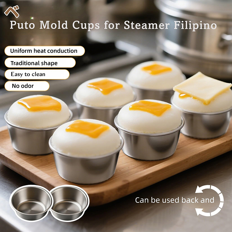 10pcs Puto Cake Mold Aluminum  - Kitchen Oven Baking Pans 评论和价格
