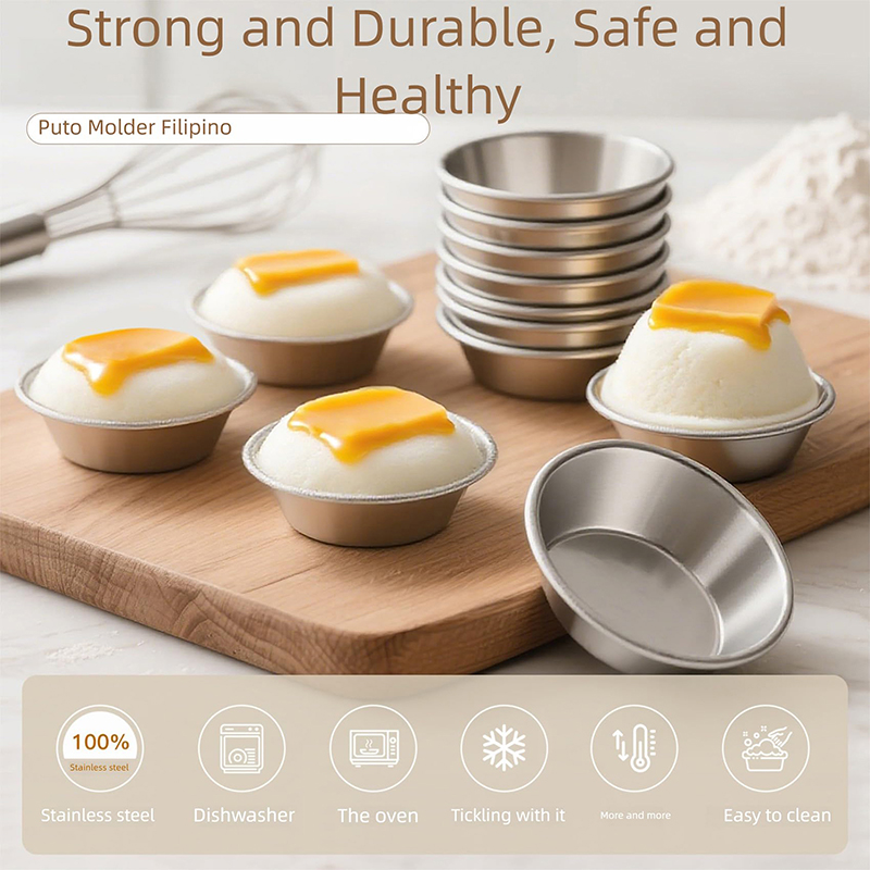10pcs Puto Cake Mold Aluminum  - Kitchen Oven Baking Pans 评论和价格