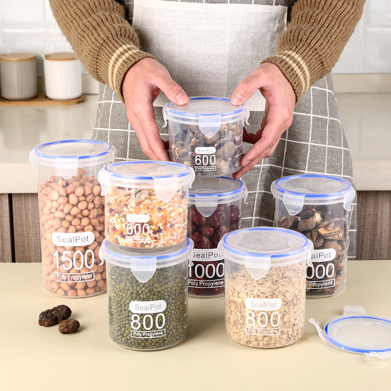 1-4PCS Sealed Jars With Scale  - Kitchen Bank 评论和价格