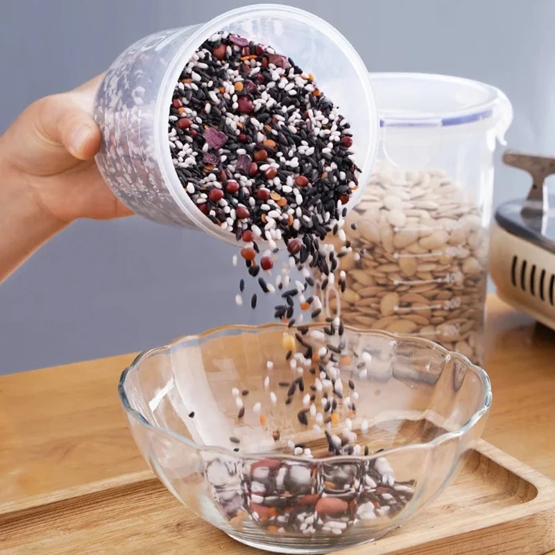 1/4PCS Sealed Jars With Scale  - Kitchen Bank 评论和价格