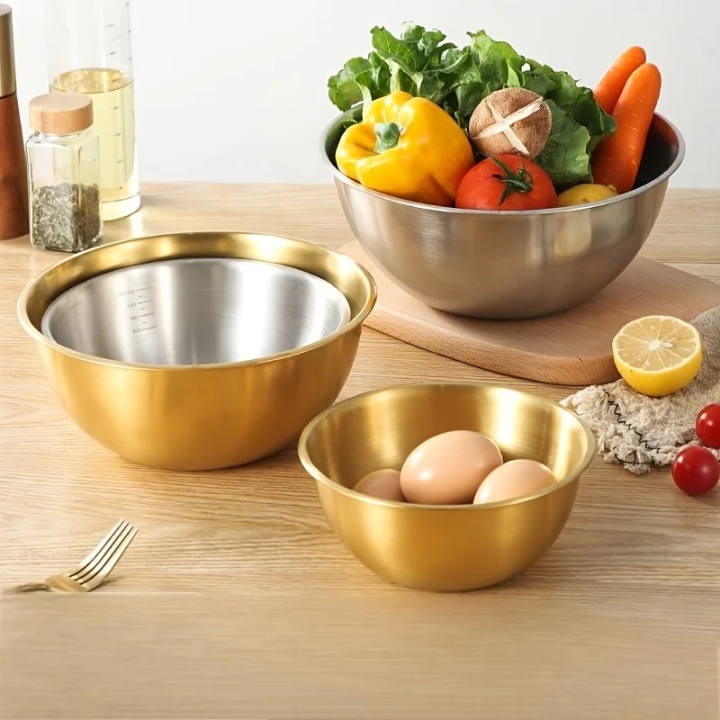 3PCS Stainless Steel Mixing Bo - Kitchen Baking Set 评论和价格